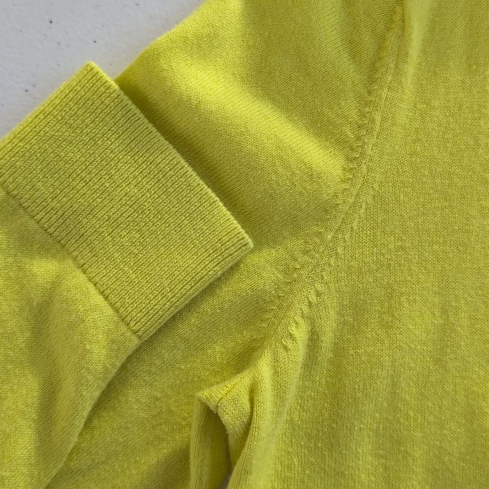 Banana Republic Neon Yellow Women's Cardigan - Picture 12 of 14